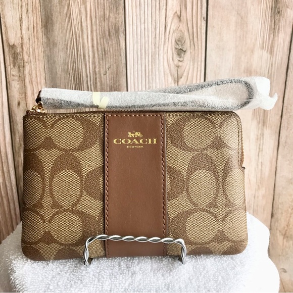 Coach Corner Zip Wristlet - Picture 2 of 6